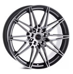 Литой диск Avus AC-MB5 черный Polished 8.5x20" 5x120 ET33 центральное отверстие 72.6