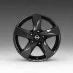 Литой диск OE Nissan KE4095SH20BZ черный 6.5x16" 5x114.3 ET40 центральное отверстие 66.1