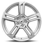 Литой диск Reds Twist Glossy Silver 7x17" 5x112 ET40 центральное отверстие 72.3
