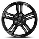 Литой диск Reds Twist Glossy черный 7.5x18" 5x114.3 ET32 центральное отверстие 72.3
