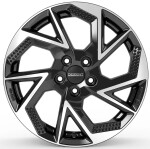 Литой диск Dezent AP dark черный/polished 7.5x18" 5x112 ET40 центральное отверстие 57.1