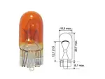 Klaassokliga pirn 12V T10, W2.1x9.5d