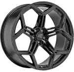 Литой диск MSW 53 Gloss черный 10.5x22" 5x112 ET19 центральное отверстие 66.6