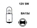 Metallsokliga pirn 12V R5W, BA15d