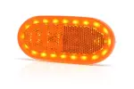 gabariidituli vasak/parem, oranž, 20xLED, süvistatud, riputajaga, 12/24V
