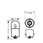 24BLISTER 24V 5W 24V ba15s 2шт