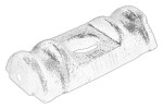 OE FORD 1432491 / leaf spring mounting part (leaf spring plate) fits: ford transit, transit custom v362, transit v363 1.0h-electric 04.06-