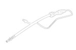 OE FORD 1464998 / clutch hose fits: ford mondeo iv, s-max 1.6-2.0d 05.06-01.15
