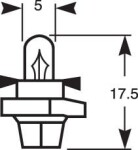  12V 0,5W BX8.4D HALL 