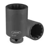 1/2" pikk löökpadrun 21mm. 12-kant. cr-mo. riputuspakend jbm