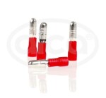 Juhtmeotsik punane torutüüpi 4 mm,BLISTER 10 tk