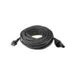 Kummist jätkujuhe 10m must 1,5mm2