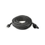 Kummist jätkujuhe 20m must 1,5mm2