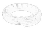 OE FORD 1532650 / coil spring washer rear (right/left) fits: ford focus i, focus ii 10.98-09.12