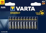 VARTA ENERGY alkaline AAA LR03 1tk hind, müügipakend 10tk blister