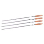 Sašhlõkivardad 4tk 60cm puitkäepide