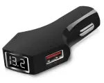  USB laadija 2x2,1A voltmeetriga Automax 