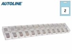 Klemmiliist 12-klemm 6,3mm