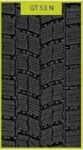 Veoauto pehme lamellrehv 315/70R22,5 11 GT GT53
