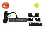LED-PINNAPEALNE VILKUR 6xLED, 1-30V, 107x24x42mm, kollane