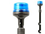 LED vilkur, teleskoop 12-24V ø118x161mm sinine/blue