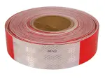 Светоотражающая лента 50.00mm DOT C2, красный и белый