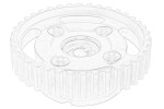 OE PEUGEOT 1613293580 / camshaft sprocket (exhaust side) fits: citroen c3 / c3 origin iii, c3 aircross ii, c3 ii, c4 cactus, c-elysee, ds3, opel crossland x / crossland, peugeot 2008 i, 208 i 1.0/1.2/1.2lpg 03.12-