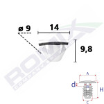 tüübel liistud HYUNDAI SONATA 10-14
