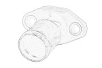 OE TOYOTA 16331-02050 / cooling system connection pipe fits: toyota avensis, corolla 1.6/1.8 05.92-08.01