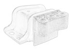 OE PEUGEOT 1637131080 / engine mount fits: citroen jumper ii, fiat ducato, peugeot boxer 2.0d/2.2d/3.0d 09.06-