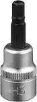 3/8" padrunotsik kuuskant hex 3mm. satin cr-van. riputuspakend jbm