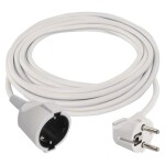 Jätkujuhe 7m H05VV-F3G 1,5 mm² valge maandusega