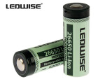 Aku 3.7V 71x30mm LEDWISE 2x 26650 5000mAh 2tk