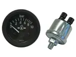 Õlisurve näidik 12V +andur 0-10Bar, 52mm, 12V