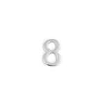 Uksenumber Nr.8 kroomitud 45mm