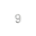Uksenumber Nr.9 kroomitud 45mm