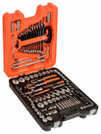 Padrunite ja lehtsilmusvõtmete kmpl 1/2", 1/4" ja 3/8 138 osa