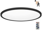 230v led plafoon/valgusti nivera andur+ pult must 32w 3cct ip54 kobi
