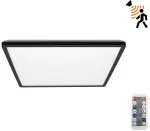 230v led plafoon/valgusti nivera andur+ pult must 12w 3cct ip54 kobi