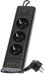 pikendusjuhe 3-pesa+3usb+usb-c 3 m must kobi pro