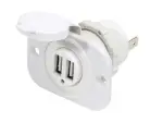 USB pistik 9-32V → 5V 60x42.5mm USB x2
