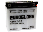 5.5Ah Mootorratta aku 12V 135.00 x 60.00 x 130.00mm ( - / + )