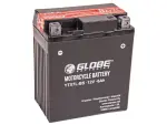 6Ah Mootorratta aku AGM 12V 114x71x131mm ( - / + ), B00
