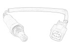 OE FORD 1879586 / lambda sensor (5 wires) fits: ford b-max, c-max ii, ecosport, fiesta vi, fiesta vii, focus iii, focus iii/hatchback, focus iii/kombi, grand c-max, ka+ iii, kuga ii, mondeo v 1.5d 09.12-