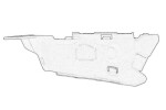 OE SEAT 1P0 807 183 / bumper mounting front left (half, plastic) fits: seat leon 1p 05.05-09.12