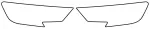 Protective label to headlight L/R (colour: transparent, 3M PPF 4.0 foil / Self-adjusting, комплект.: 2 шт.) fits: AUDI A3 8V 06.16-05.20