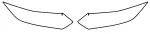 Protective label to headlight L/R (colour: transparent, 3M PPF 4.0 foil / Self-adjusting, комплект.: 2 шт.) fits: NISSAN QASHQAI II J11 03.17-12.20