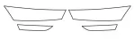 Protective label to галоген/to headlight L/R (colour: transparent, 3M PPF 4.0 foil / Self-adjusting, комплект.: 4 шт.) fits: SKODA OCTAVIA IV 11.19-