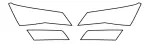 Protective label to галоген/to headlight L/R (colour: transparent, 3M PPF 4.0 foil / Self-adjusting, комплект.: 4 шт.) fits: SKODA SUPERB III 03.15-05.19