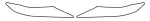 Protective label to headlight L/R (colour: transparent, 3M PPF 4.0 foil / Self-adjusting, комплект.: 2 шт.) fits: TOYOTA CAMRY XV70 07.17-